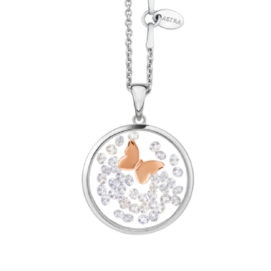 Butterfly - ASTRA Jewellery
Silver &amp; 14KT Rose Gold Plated 16mm 
...