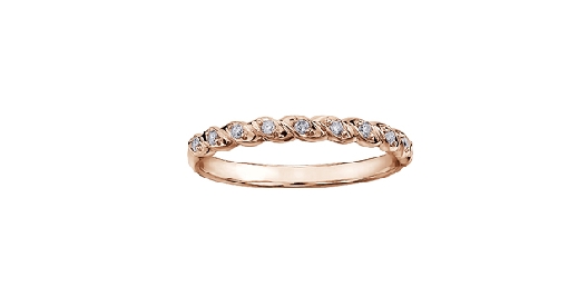 Chi Chi Stackable Diamond Ring 0.08ctw 10kt RG

*Ring sizing char...