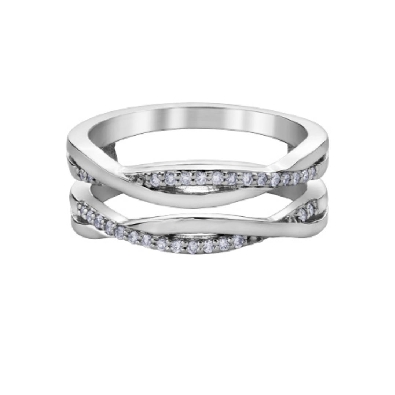 Diamond Cage Ring 0.15ctw.
Fits many different solitaire rings!

...
