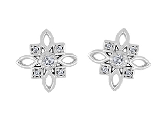 Canadian Diamond Earrings 0.09ctw
10KT White Gold 

Canadian Dia...