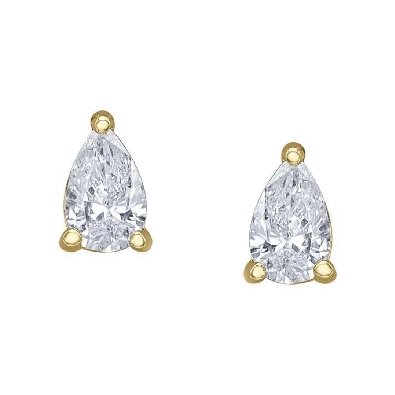 Pear-Cut Diamond Earrings 0.18ctw
10KT Yellow Gold  