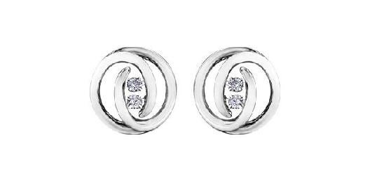   Pulse   Diamond Earrings in 10KT WG 0.20ctw

  