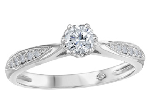 Canadian Diamond Engagement Ring 0.27ctw
14KT White Gold


Cana...