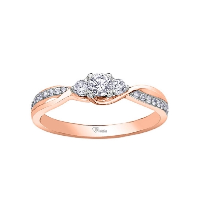I Am Canadian Diamond Engagement Ring 0.33ctw
10KT Rose Gold


...