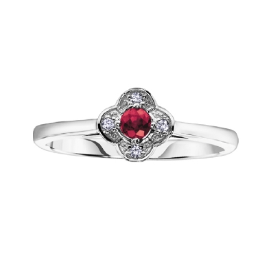 Ruby &amp; Diamond Ring
10KT White Gold


* Ring sizing charges not...
