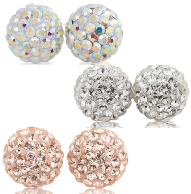 Petite Sparkle Ball Earrings 8mm
Assorted Colours  