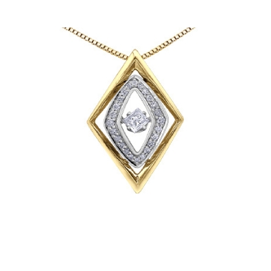 Diamond Pendant in 10KT Yellow Gold  0.35ctw  