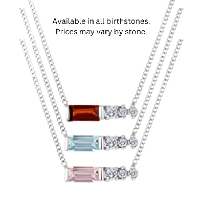 Birthstone Pendant with Canadian Diamonds
Available in all months....
