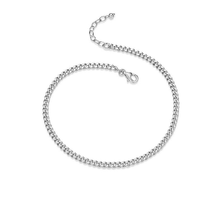 Reign 
Cowboy Chain Anklet
Silver/Rhodium Plated
9  +1      