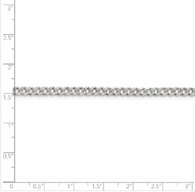 Sterling Silver
Pavé Curb Chain
4mm 
 16    