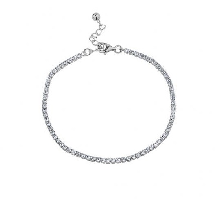 Sterling Silver
Tennis Anklet
Rhodium Plated
CZ - 2mm
9  +2    