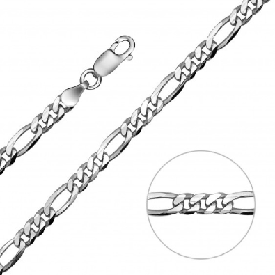 18   Figaro Chain
Silver  