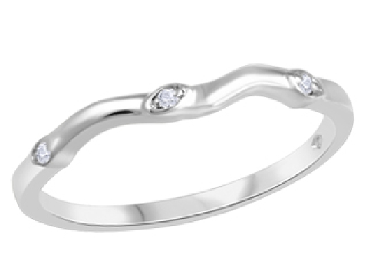 Wedding Band to Match ENG327   0.0225ctw
14KT White Gold  