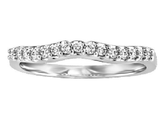 Wedding Band to Match ENG331   0.032ctw
10KT White Gold  