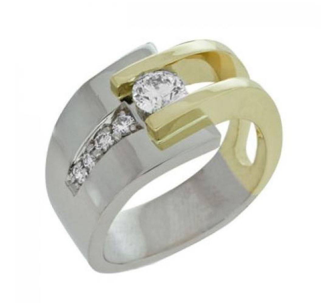 14KT WG/YG Canadian Diamond Ring .43ctw
CAD# C...