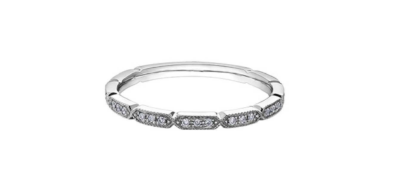 Chi Chi Stackable Diamond Ring 0.08ctw  10KT WG...