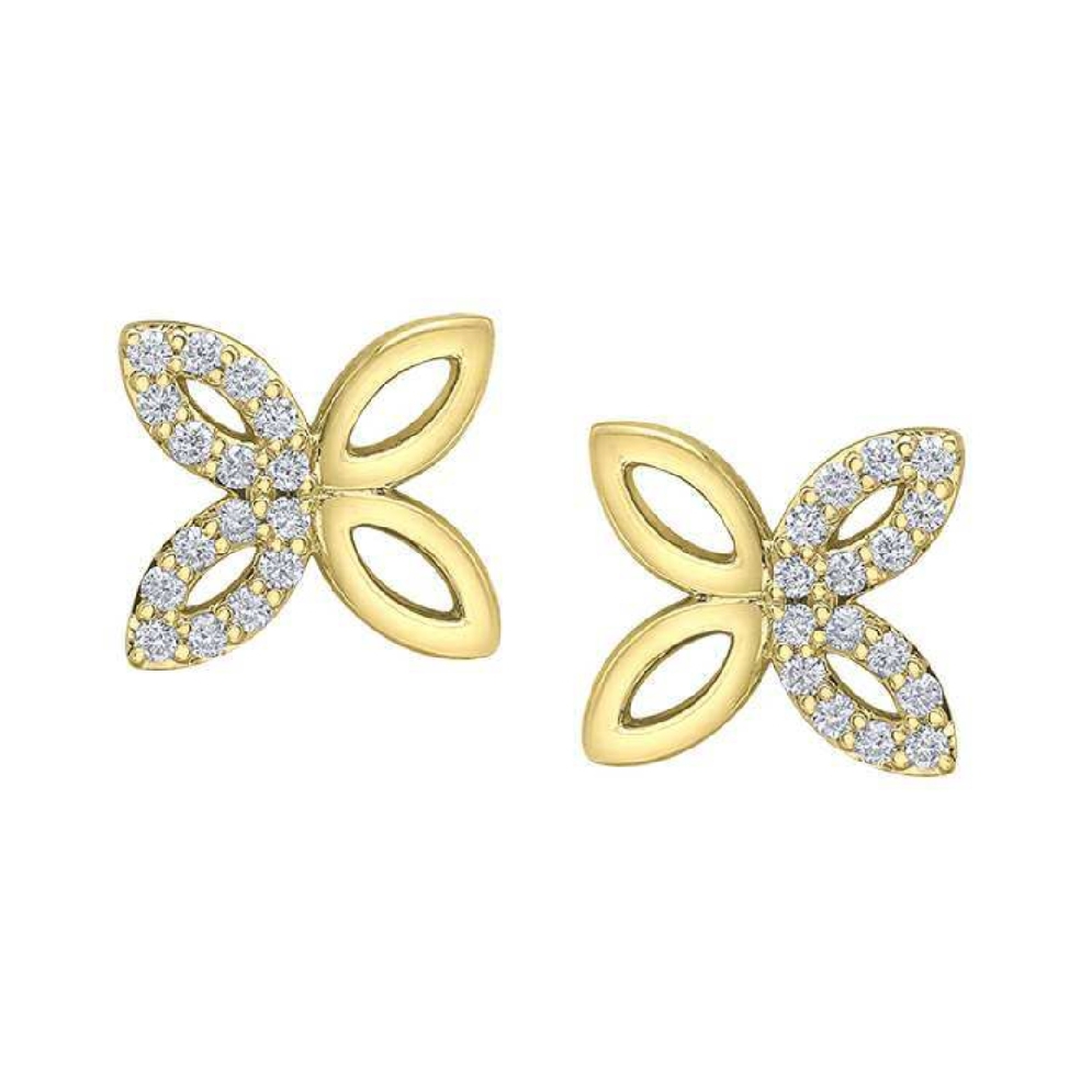 Diamond Earrings 0.192ctw
10KT Yellow Gold  