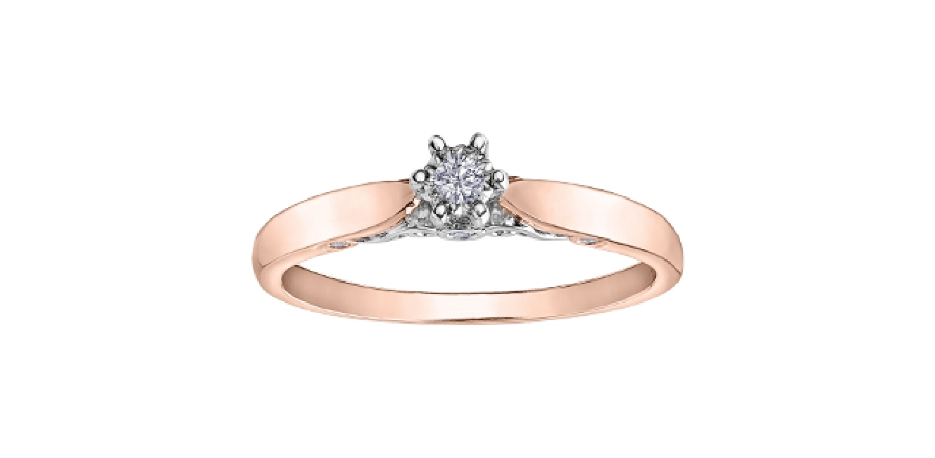 Diamond   Illuminaire   Ring 0.08ctw 10KT RGWG
...