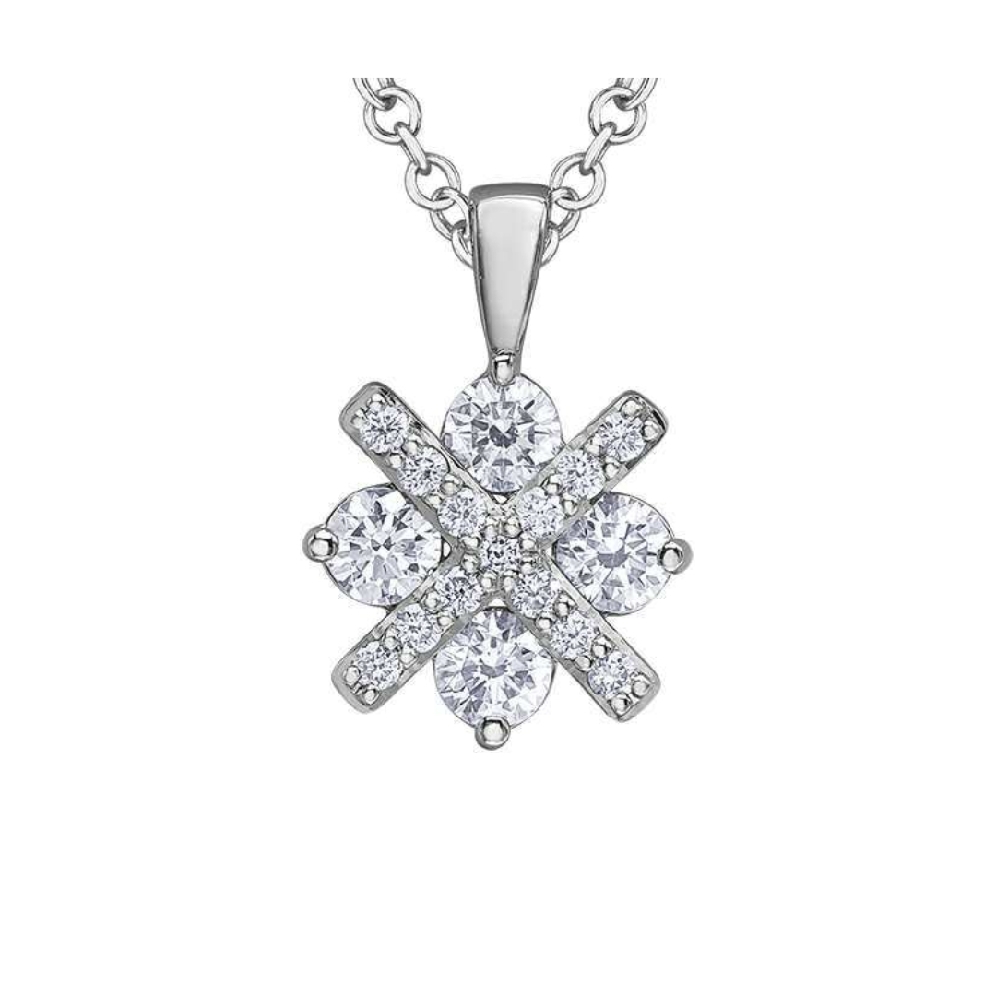 Maple Leaf Diamonds&trade; Pendant 0.45ctw
14KT Wh...