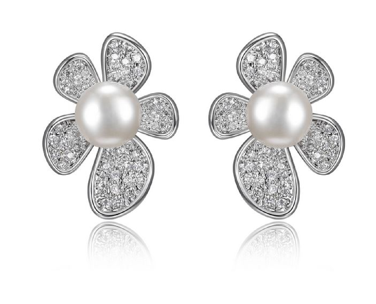 Reign Diamondlite CZ
White Flower Earrings
St...