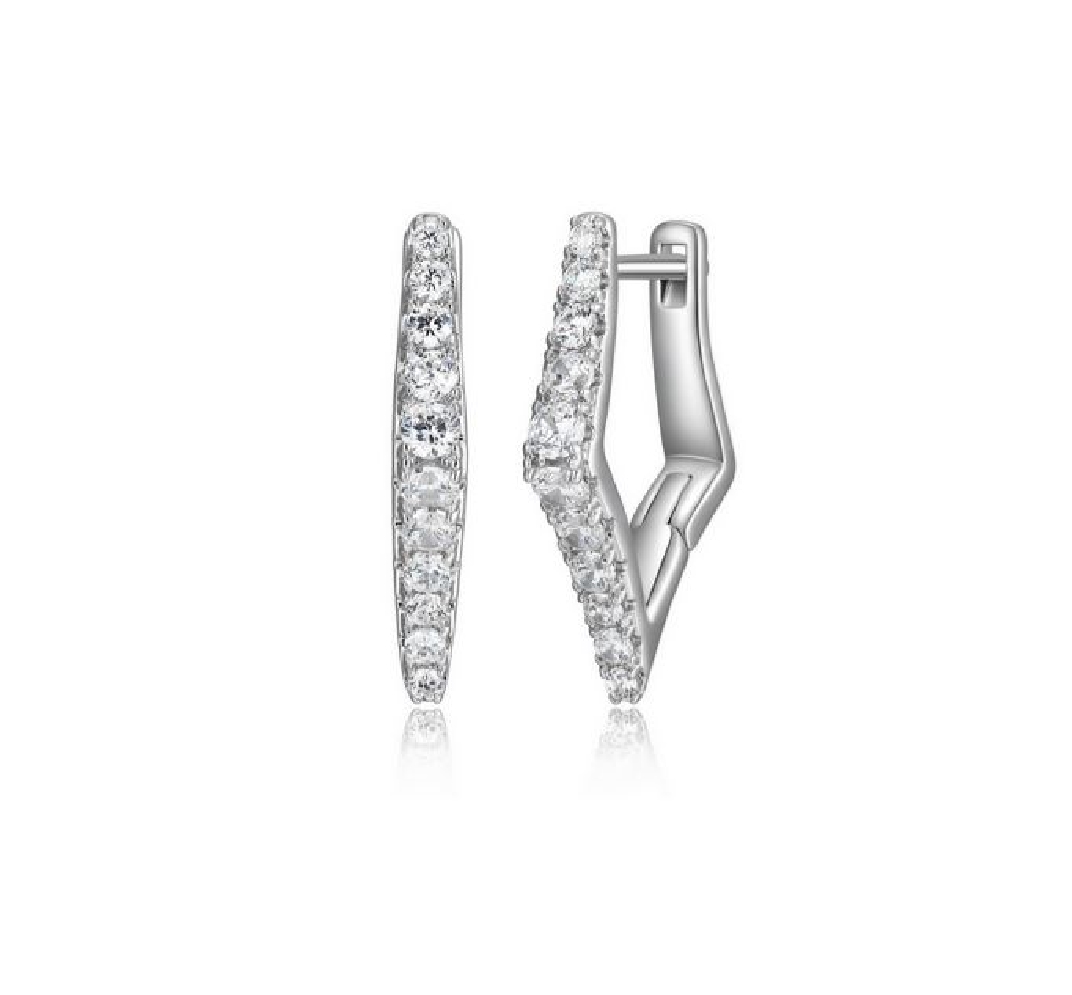 Reign 
Diamondlite CZ
Geometric Hoop Earrings...