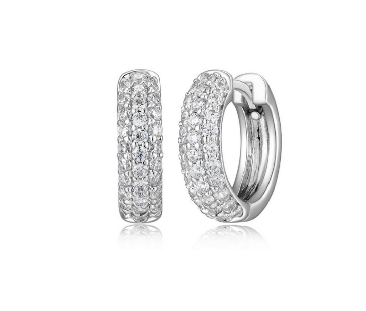 Diamondlite CZ
Hoop Earrings
Silver/Rhodium P...