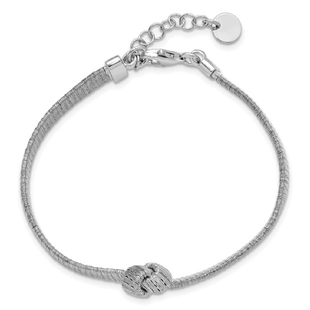 Leslie s Sterling Silver
Textured Wrapped Knot...
