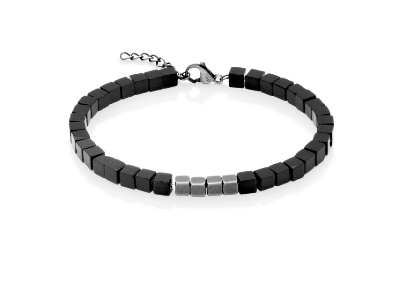 STEELX
Square Black Agate Bead Bracelet
5mm
...