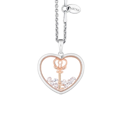Key To My Heart - ASTRA Jewellery
Silver &amp; 14KT Rose Gold Plating;...