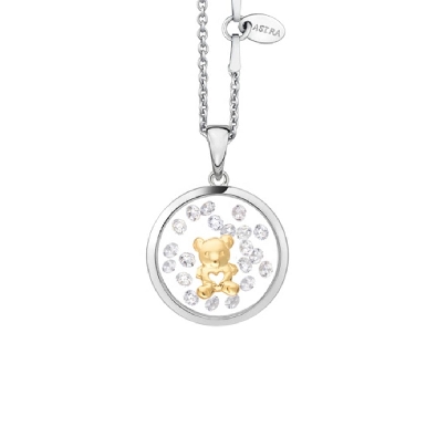 Teddy Bear - ASTRA Jewellery
Silver &amp; 14KT Yellow Gold Plating;  1...