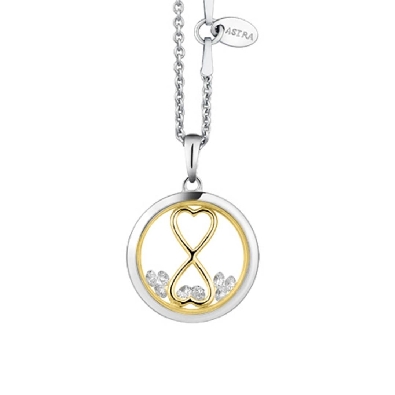 Infinity Heart - ASTRA Jewellery
Silver &amp; 14KT Yellow Gold Plating...