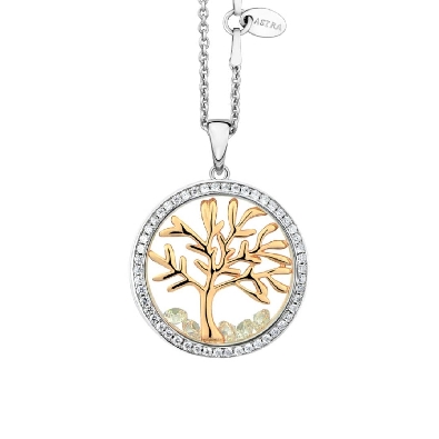 Tree of Life - ASTRA Jewellery
Silver &amp; 14KT Yellow Gold Plated Ro...
