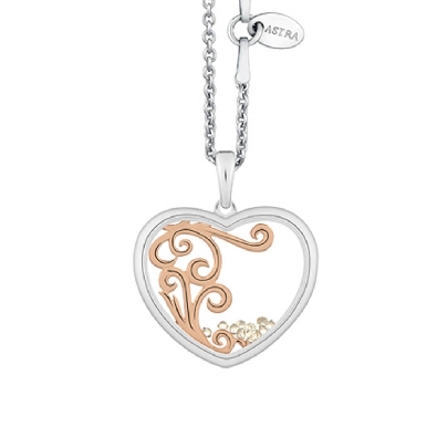 Wild At Heart - ASTRA Jewellery
Silver &amp; 14KT Rose Gold Plated 20m...