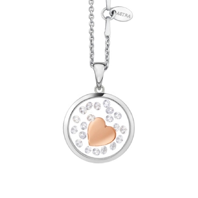 Heart - ASTRA Jewellery
Silver &amp; 14KT Rose Gold Plated 16mm 
19.7...