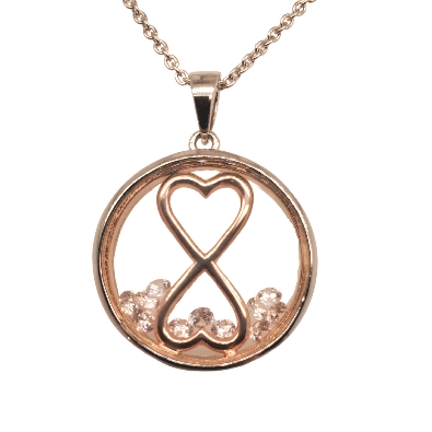 Infinity Heart - ASTRA Jewellery
Silver &amp; 14KT Rose Gold Plating; ...