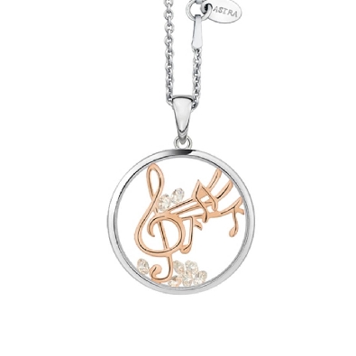 Happy Melody - ASTRA Jewellery
Silver &amp; 14KT Rose Gold Plated 16mm...