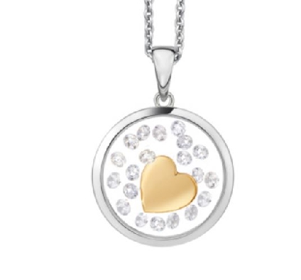 Heart - ASTRA Jewellery
Silver &amp; 14KT Yellow Gold Plated 16mm 
19...
