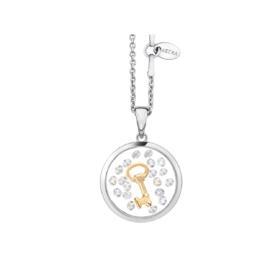 Key - ASTRA Jewellery
Silver &amp; 14KT Yellow Gold Plated 16mm 
19.7...