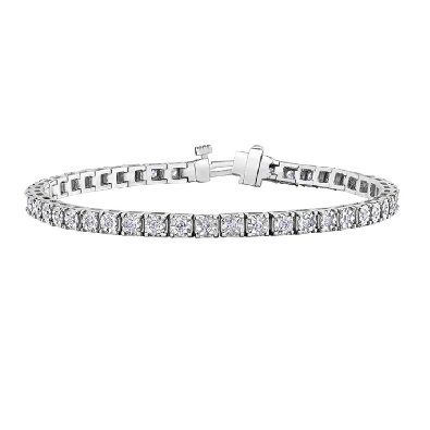 Illuminaire Diamond Tennis Bracelet 1.0ctw
10KT White Gold  