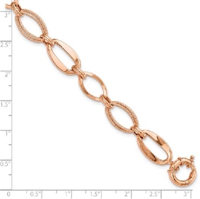 Polished Link Bracelet
10Kt Rose Gold
7.5    