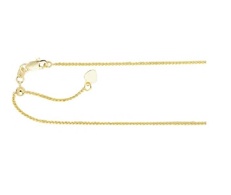 10KT Yellow Gold 22   Adjustable Chain
Adjust the length to suit y...