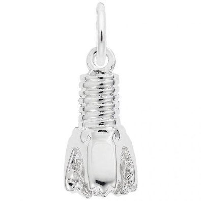 Silver   Oil Drill Bit   Charm
Also available in yellow or white g...