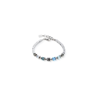 Coeur De Lion &trade;
Collier Blue &amp; Silver Bracelet
Stainless Steel...