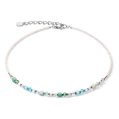 Coeur De Lion Princess Shape Mix Necklace - Mint Green

This deli...