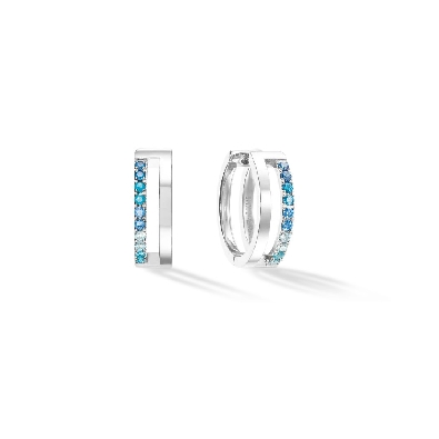 Coeur De Lion
ETERNAL UNITY Hoop Earrings 
Blue/Steel

The ETER...