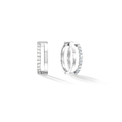 Coeur De Lion
ETERNAL UNITY Hoop Earrings 
Crystal/Steel

The E...