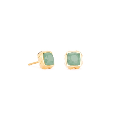 Coeur De Lion
Natural Green Stone Earrings
Yellow Gold Plated Ste...