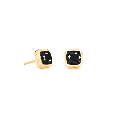 Coeur De Lion
Natural Black Stone Earrings
Yellow Gold Plated Ste...
