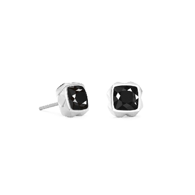 Coeur De Lion
Natural Black Stone Earrings
 Steel
0.8cm

 The ...