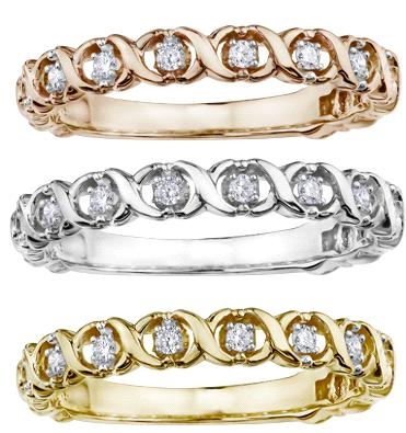 10KT Stackable Ring w/Diamonds 0.09ctw
 Yellow Gold

*Ring canno...